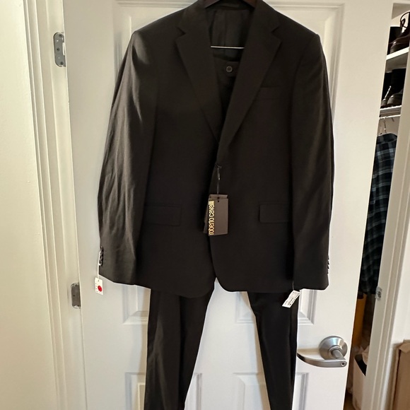 Roberto Cavalli Dark Grey Suit